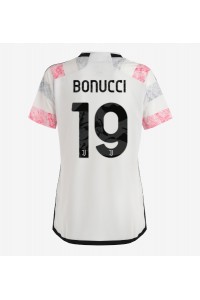 Juventus Leonardo Bonucci #19 Voetbaltruitje Uit tenue Dames 2023-24 Korte Mouw